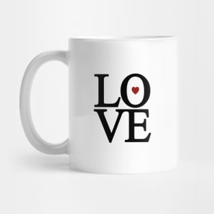 Heart Shaped Maroon Love Mug